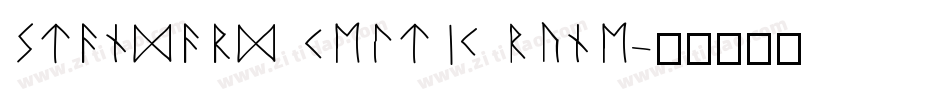 Standard Celtic Rune字体转换